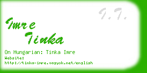 imre tinka business card